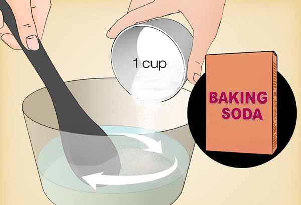 cách thông tắc bồn cầu bằng baking soda